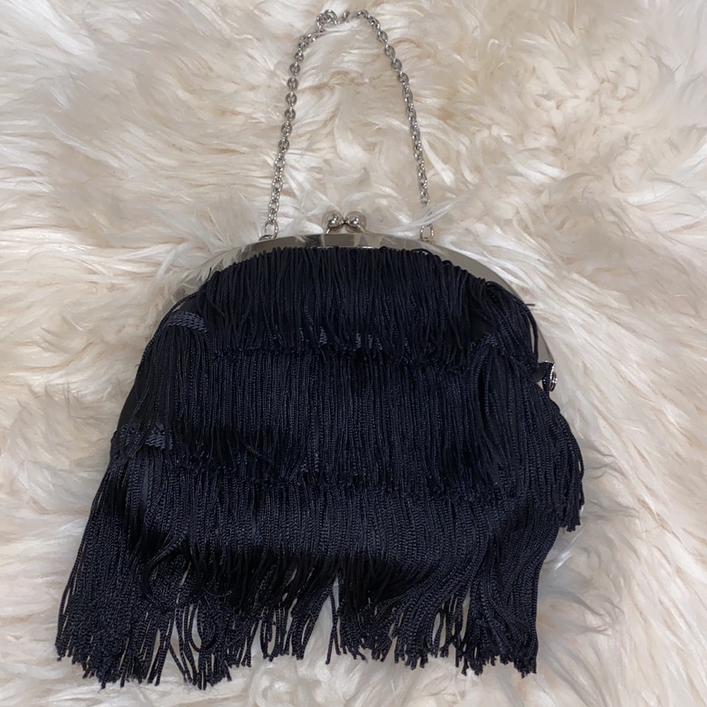 WHBM mini fringe purse